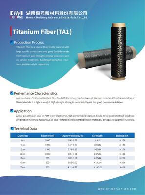 Ультратонкая коррозионная стойкость TA1 Титановое волокно для анодного газового диффузионного слоя в электролизе воды PEM